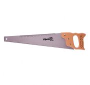 Ножовка по дереву, 500 мм, 7-8 TPI, каленый зуб, линейка, деревянная рукоятка Sparta