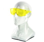 Очки защитные открытого типа, желтые, ударопрочный поликарбонат// СИБРТЕХ/Россия