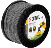 Леска для триммера двухкомпонентная зубчатый квадрат, 3,0мм х 113м, на DIN кат. EXTRA CORD// Denzel