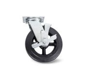 Колесо большегрузн. поворотн. тормоз рез. 
(SCdb 42) 100мм