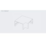 Кабель-канал акс. плоский угол L (белый) 12x12 4шт