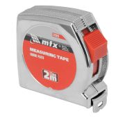 Рулетка Chrom, 2 м x 13 мм, хромированный корпус// MTX