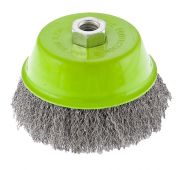 Щетка для УШМ, 125 мм, М14, «чашка», витая проволока Сибртех