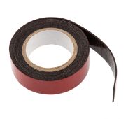 Лента клейкая на вспененной основе, двусторонняя, черная, 19 мм х 1.5 м Matrix