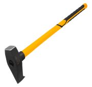 Колун-кувалда 3000 г, кованая, фибергласовая рукоятка c TPR покрытием, 880 мм // Denzel