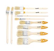 Набор кистей, 10 шт, плоские 3/4«-2» круглые №2, 4 радиаторные 1«, 1.5» для масляной краски №2, 6 Sp