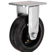 Колесо 550200 черная резина неповорот.  д.200мм