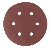 Круг абразивный на ворсовой подложке под «липучку», перфорированный, P 400, 150 мм, 5 шт Matrix