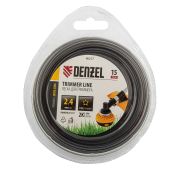 Леска для триммера двухкомпонентная звезда, 2,4мм х 15м, блистер EXTRA CORD// Denzel
