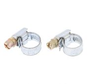Хомуты металлические, Стандартное болтовое крепление 12-20 мм, 2 шт, ширина 9 мм Сибртех