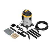 Пылесос строительный SVC15, 1200 Вт, бак 15 л, шланг 2 м Denzel