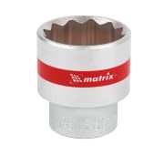 Головка торцевая, 30 мм, 12-гранная, CrV,  под квадрат 1/2