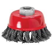 Щетка для УШМ, 125 мм, М14, «чашка», двухрядная, крученая проволока 0,35 мм// MATRIX
