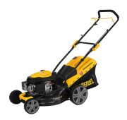 Газонокосилка бензиновая GLD-460, 146 куб.см, ширина 46 см, ручная, 7 уровней, травосборник 50 л Den