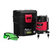 Лазерный уровень CRX-30G, 30 м, зеленый луч, батарейки, резьба 5/8