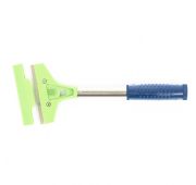 Скребок, фиксированное лезвие 100 мм, металлическая обрезиненная ручка, 250 мм Сибртех