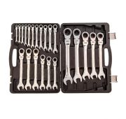 Набор ключей комбинированных, трещоточных шарнирных 22 шт. Matrix