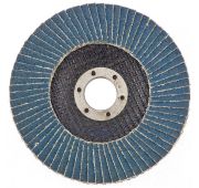 Круг лепестковый торцевой КЛТ-1, ZK10X W (цирконий), зернистость 25Н(P 60), 125 х 22.2 мм, «БАЗ» Рос