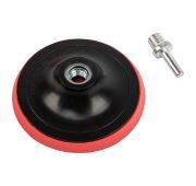 Насадка для дрели и УШМ с липучкой, 115 мм, с адаптером c М14 на d8// Сибртех