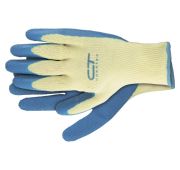 Перчатки х/б 10 класс, латексное рельефное покрытие, XL//Россия