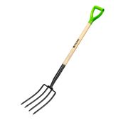 Вилы 4-рогие, огородные, кованые, 195х295х1165 мм, деревянный лакированный черенок// Palisad