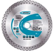 Диск алмазный, 230 х 22.2 мм, тонкий, сплошной (Jaguar), мокрая резка Gross