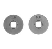 Подающий ролик, U профиль зубчатый под флюсовую проволоку 0,8-1мм посадка квадрат, 2 шт// Denzel