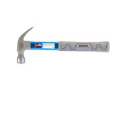 Молоток-гвоздодер 450 г, фибергласовая обрезиненная рукоятка, алюминиевая защита Барс