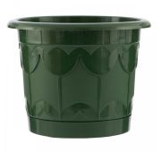 Горшок Тюльпан с поддоном, зеленый, 3.9 л Palisad