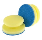 Губки для посуды c тефлоновым покрытием, круглые, D 95 х 50 мм, 2 шт, в картоне, Россия Elfe