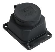 Розетка с защитной крышкой настенная Омега IP44 ИЭК