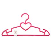Вешалка пластиковая для верхней одежды 41 см, цветная, сердечко Elfe