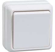 Выключатель 1кл 10А откр. уст. ОКТАВА (белый)